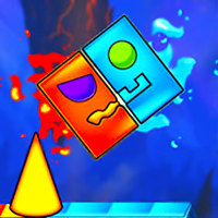 Fire and Water Geometry Dash