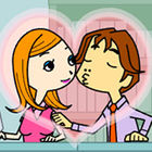 Les amoureux du bureau s'embrassent