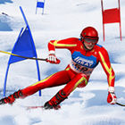 Simulateur de ski de slalom