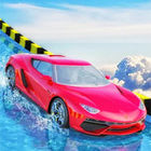 water slide car race