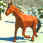 winter horse simulator