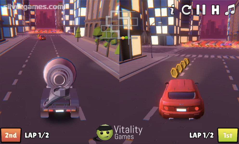 2 PLAYER CITY RACING 2 free online game on
