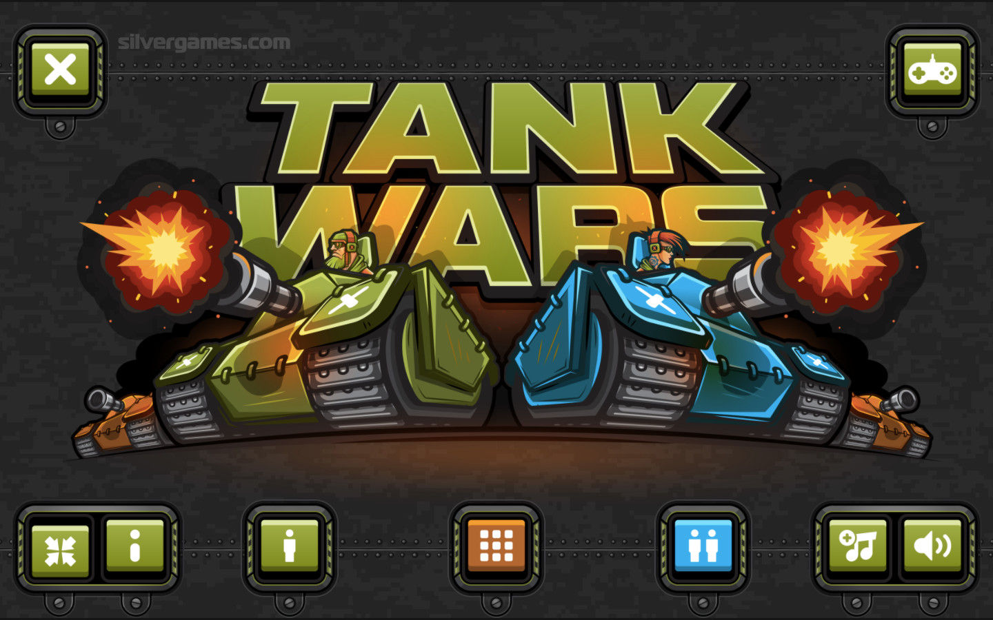 2 Player Tank Wars - Play Online on SilverGames 🕹
