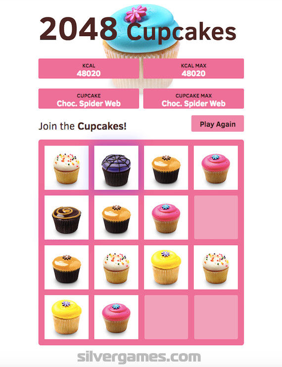 2048 Cupcakes Play Online on SilverGames