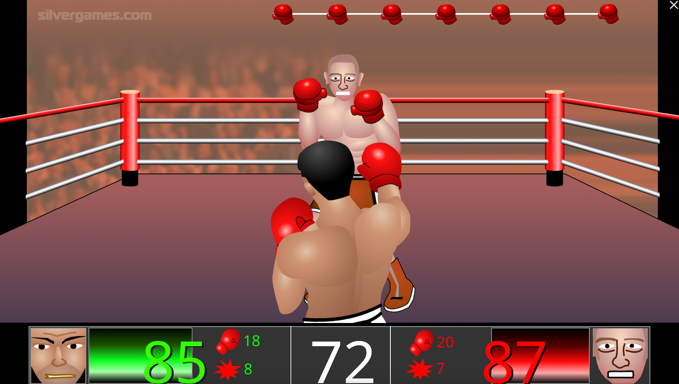 2D Boxing - Играйте Онлайн на SilverGames 🕹️