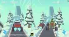 3D Monster Trucks: IcyRoads: 2 Player Gameplay