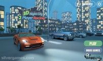 3D Night City: 2 Player Racing: Menu