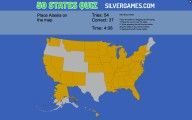Kviz 50 Američkih Država: Usa Map