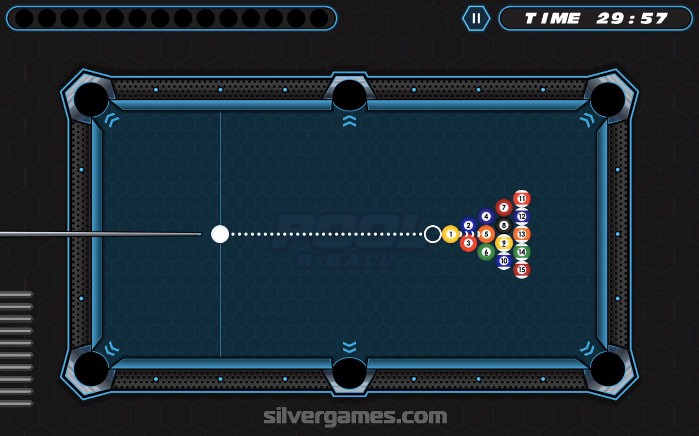 Billiards Online - Play Online on SilverGames 🕹️