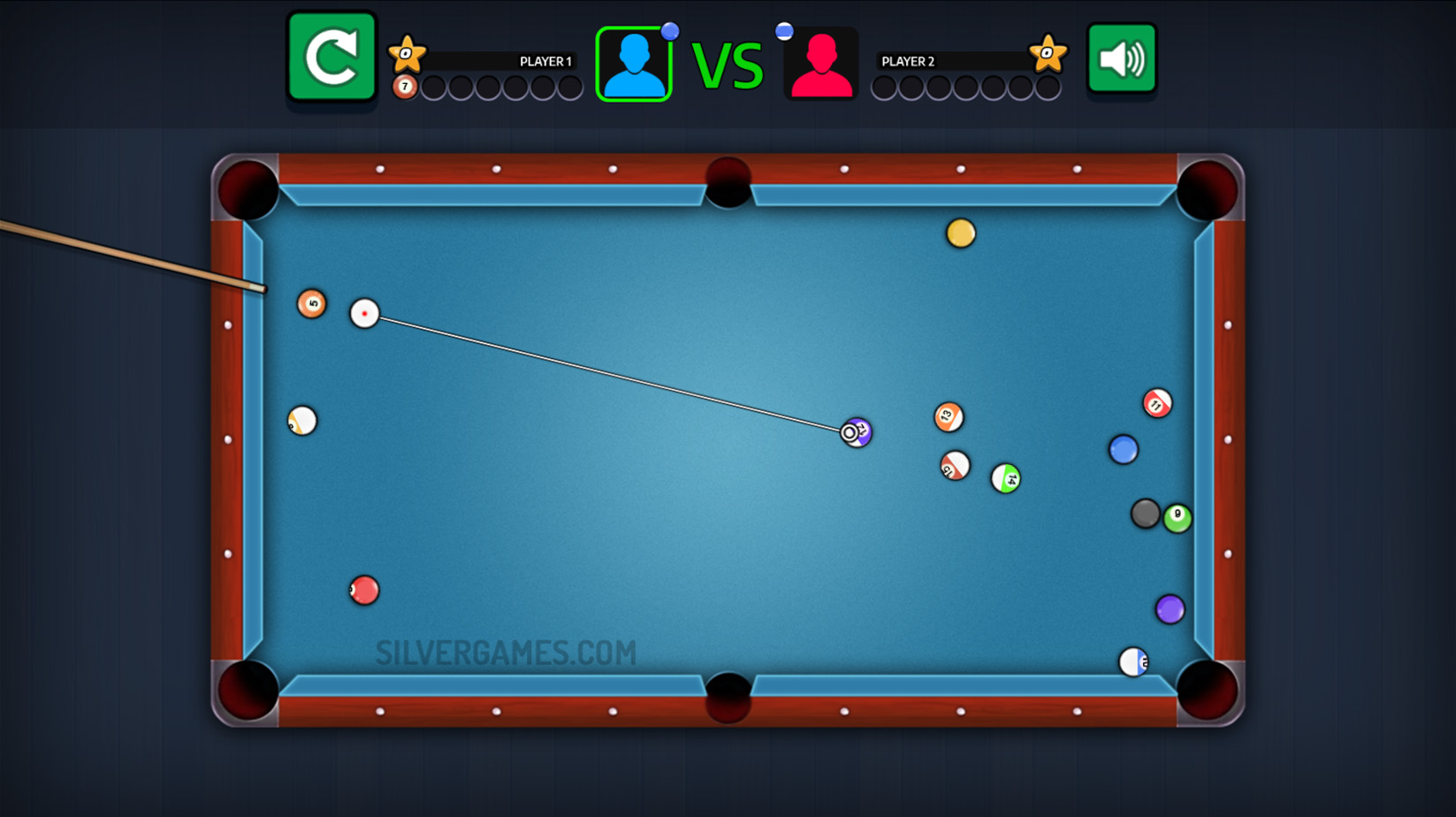 8 Ball Pool Online Pelaa Verkossa SilverGamesissa 