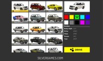 Sugárhajtású Autóbaleset-teszt Szimulátor: Car Selection