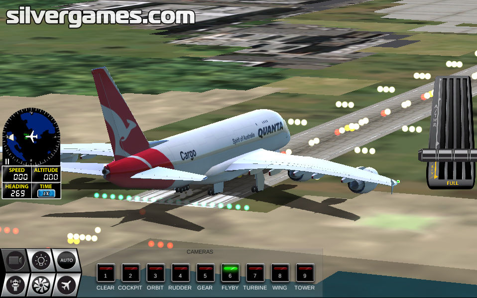 Airbus Flight Simulator - Jogue Online em SilverGames 🕹