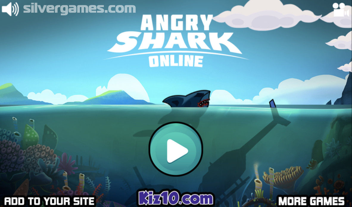 🕹️ Play Angry Sharks Game: Free Online Shark Eating Simulation Video Game  for Kids & Adults
