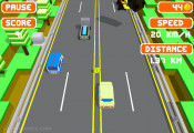 Blocky Roads: Gameplay Blocky Car Race