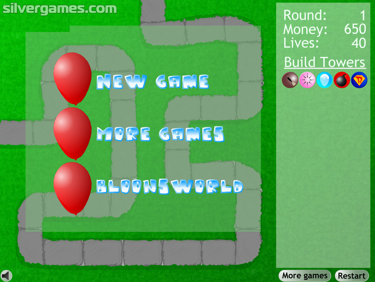 Bloons Tower Defense games 