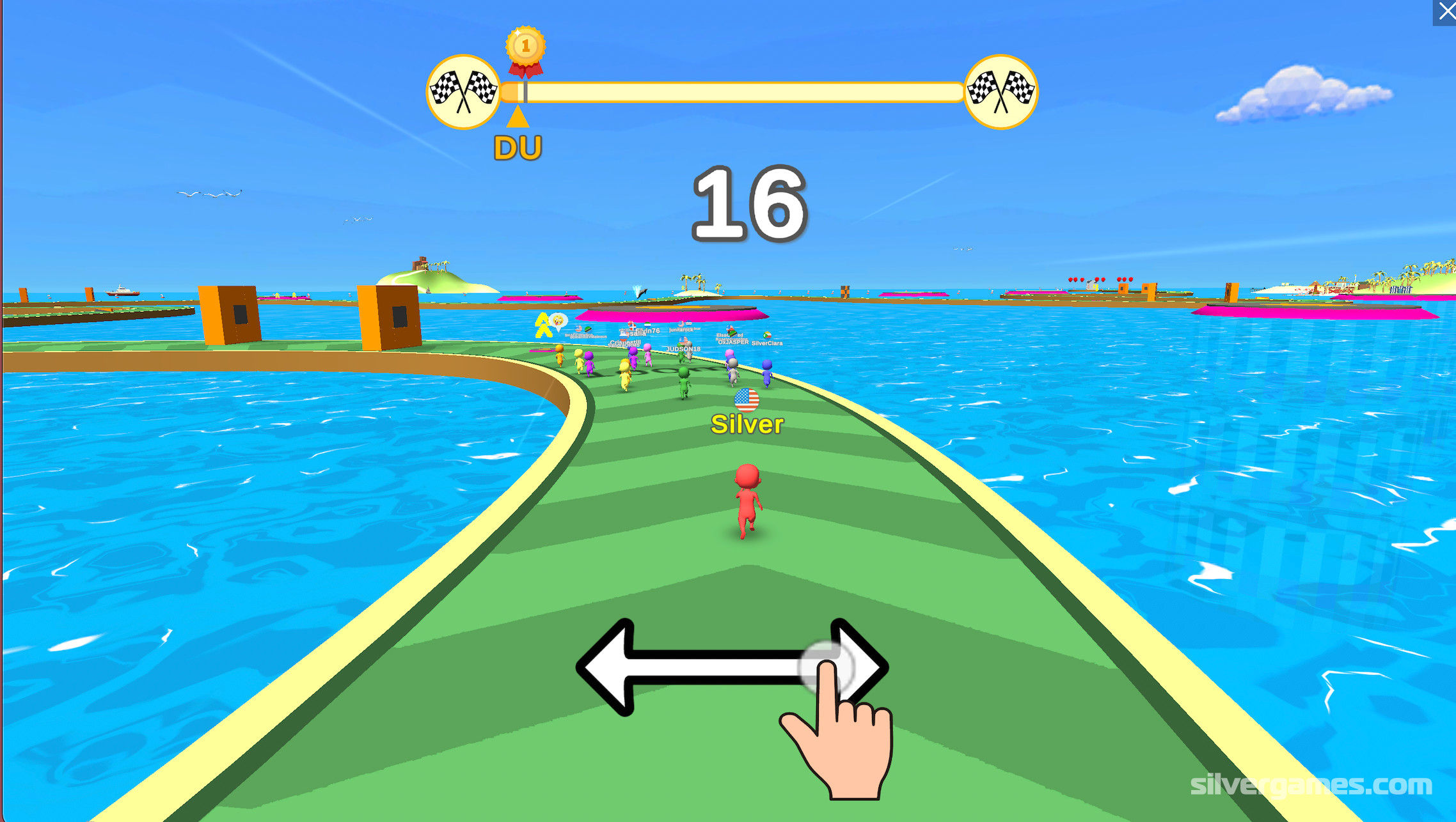Jogo Bouncy Race 3D no Jogos 360