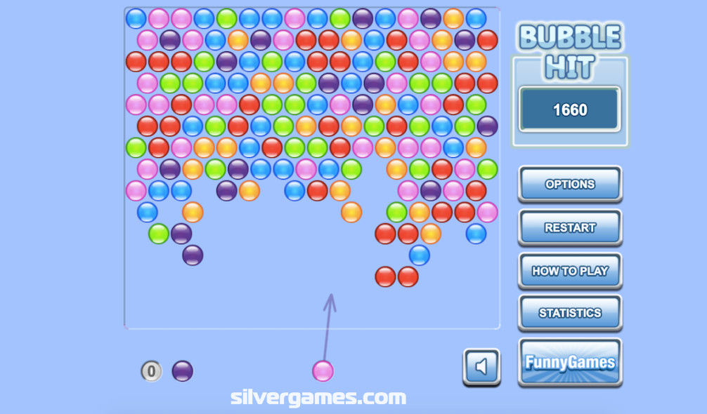 Bubble Shooter 2 - Jogue Online em SilverGames 🕹️