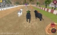 Състезания с бикове: Gameplay Bull Race