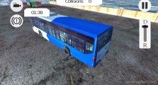 Aparcamiento De Autobuses En El Puerto: Bus Driving