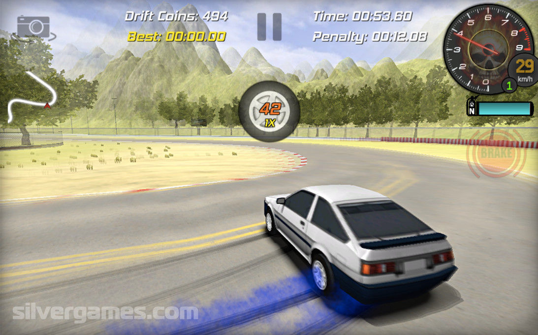 Simulateur de dérive de voiture - Jouez en ligne sur SilverGames 🕹️