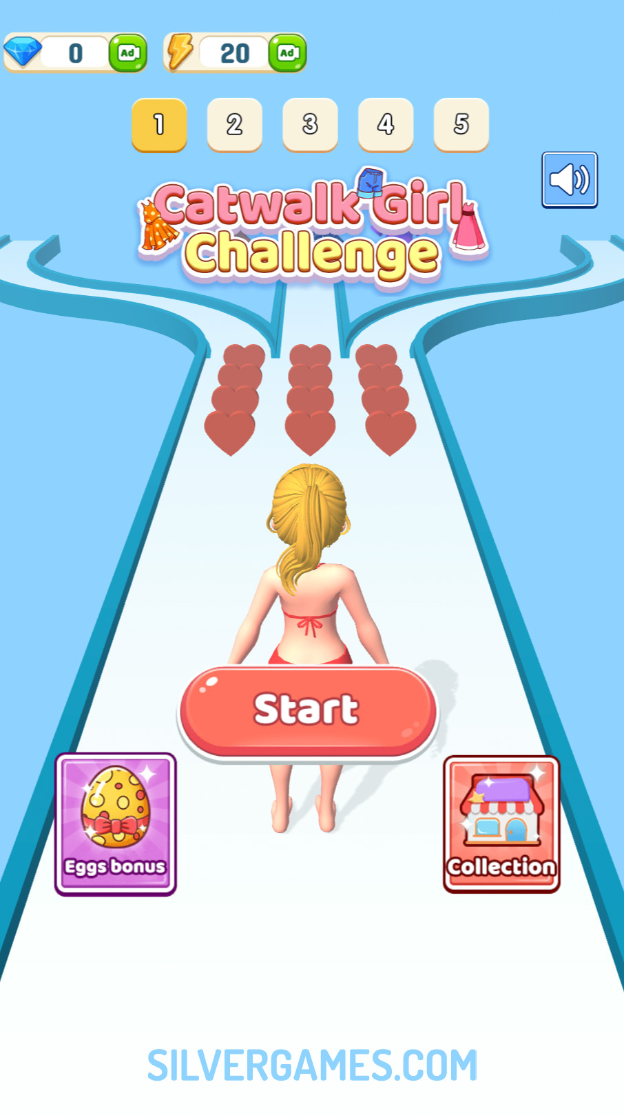 catwalk girl challenge العب عبر الإنترنت على موقع silvergames com