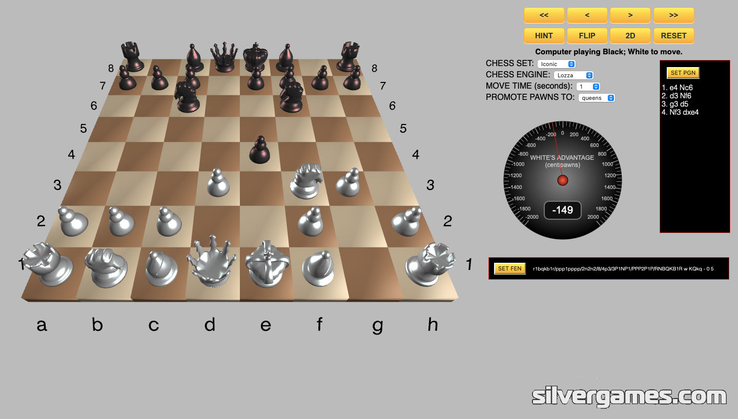 Chess Against Computer - Play Online on SilverGames 🕹️