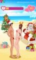 Christmas Beach Kiss: Santa Love Couple Busted