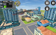 City Helicopter Flight: Gameplay Flying Over City