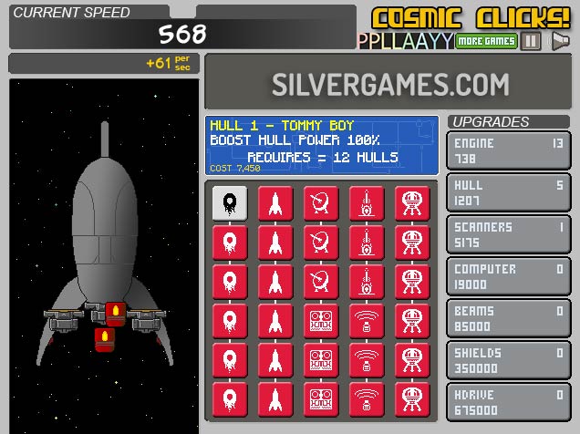 Idle Miner Space Rush - Play Online on SilverGames 🕹️