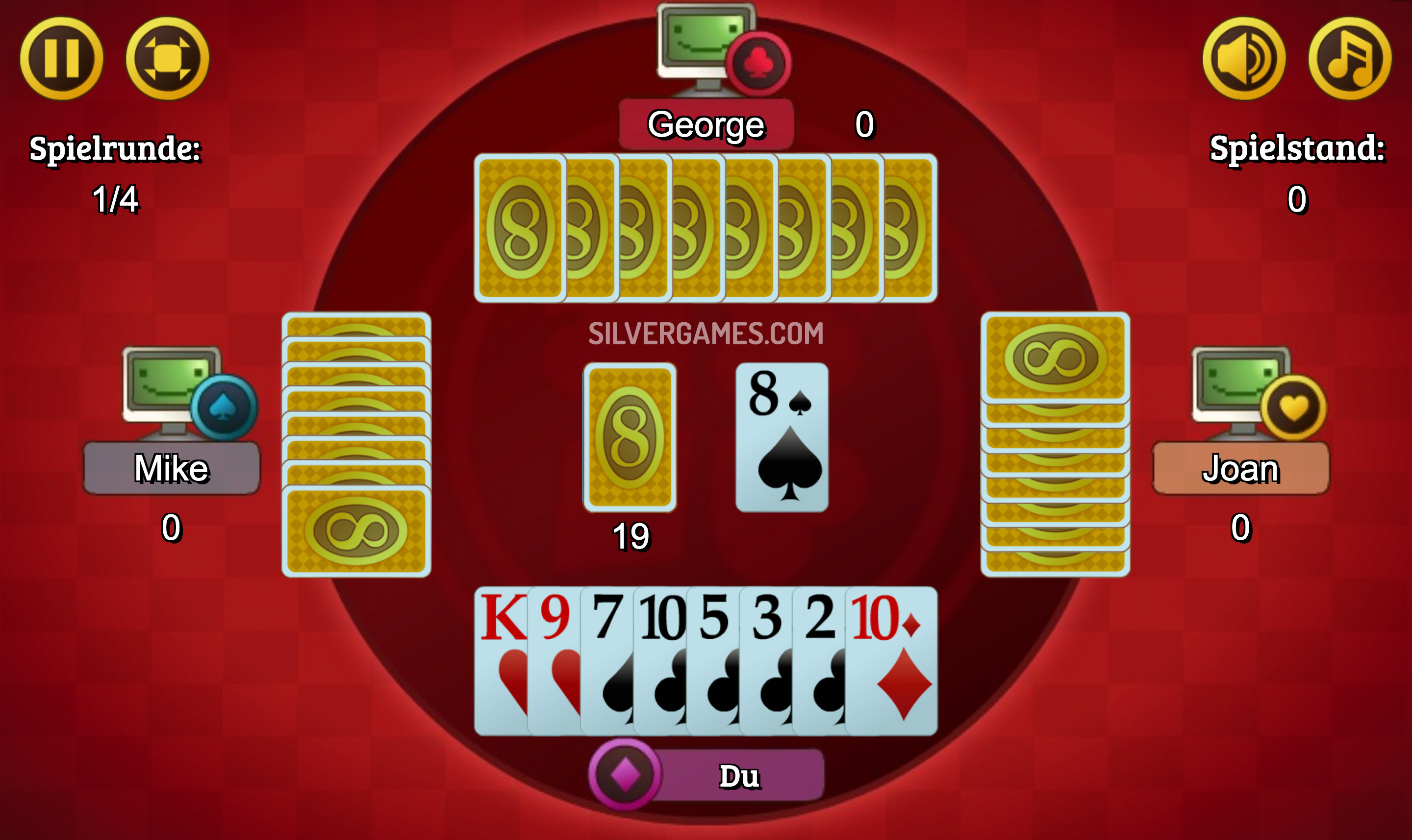 Crazy Eights - Play Online on