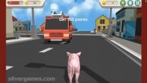 Verrücktes Schwein Simulator: Pig Gameplay City