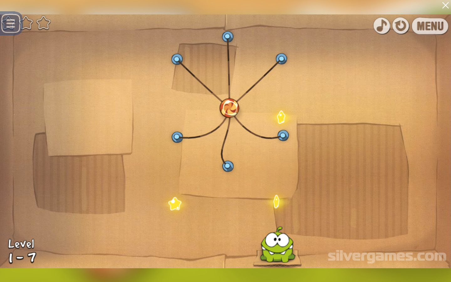 Cut the Rope 2 - Level 1 (3 stars) 