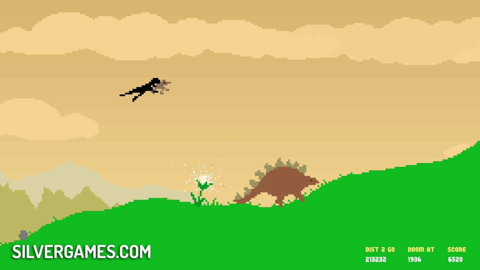 Dino Run - Level 2 (HTML5) 