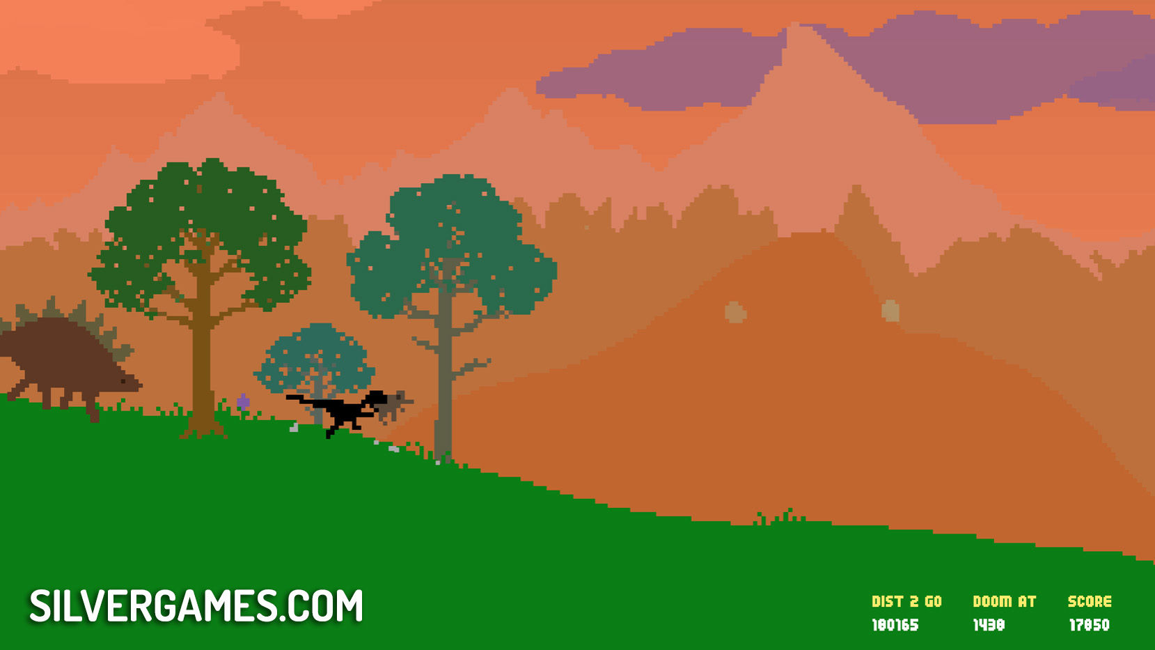 Dino Run - Level 2 (HTML5) 