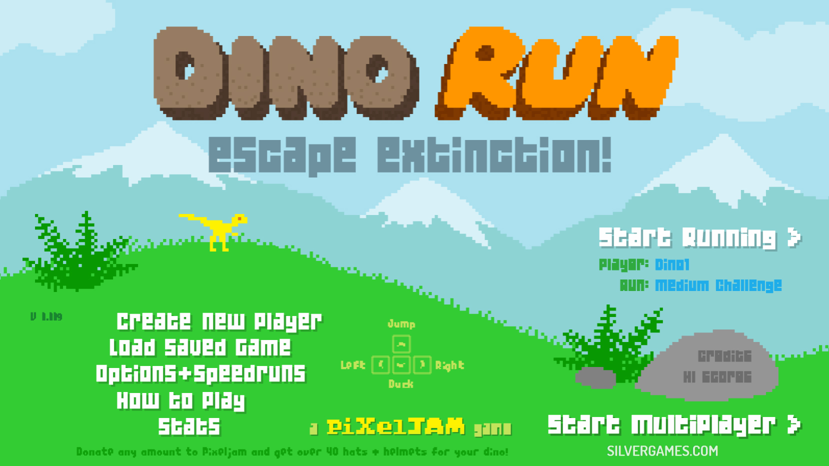 Dino Run - Играйте Онлайн на SilverGames 🕹️