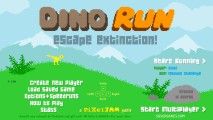 Dino Run: Menu