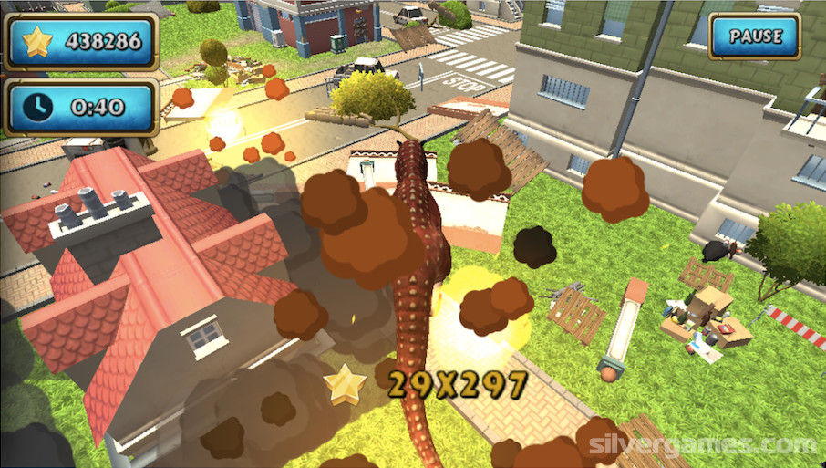 Simulador de dinossauro - Jogue Online em SilverGames 🕹️