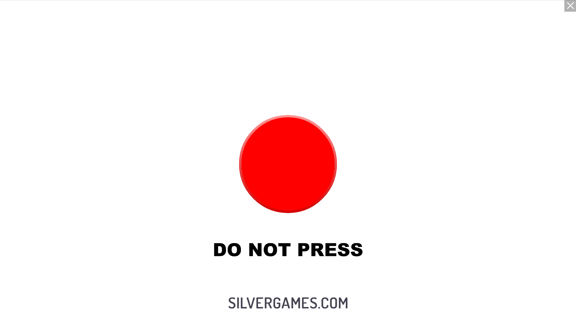 Don't Press The Button - Play Online on SilverGames 🕹️