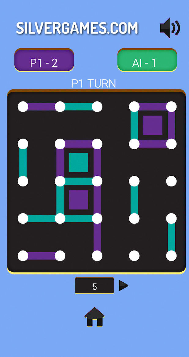 Play Dots n Lines Game: Free Online 2 Player Dots and Boxes Coloring Video  Game for Kids