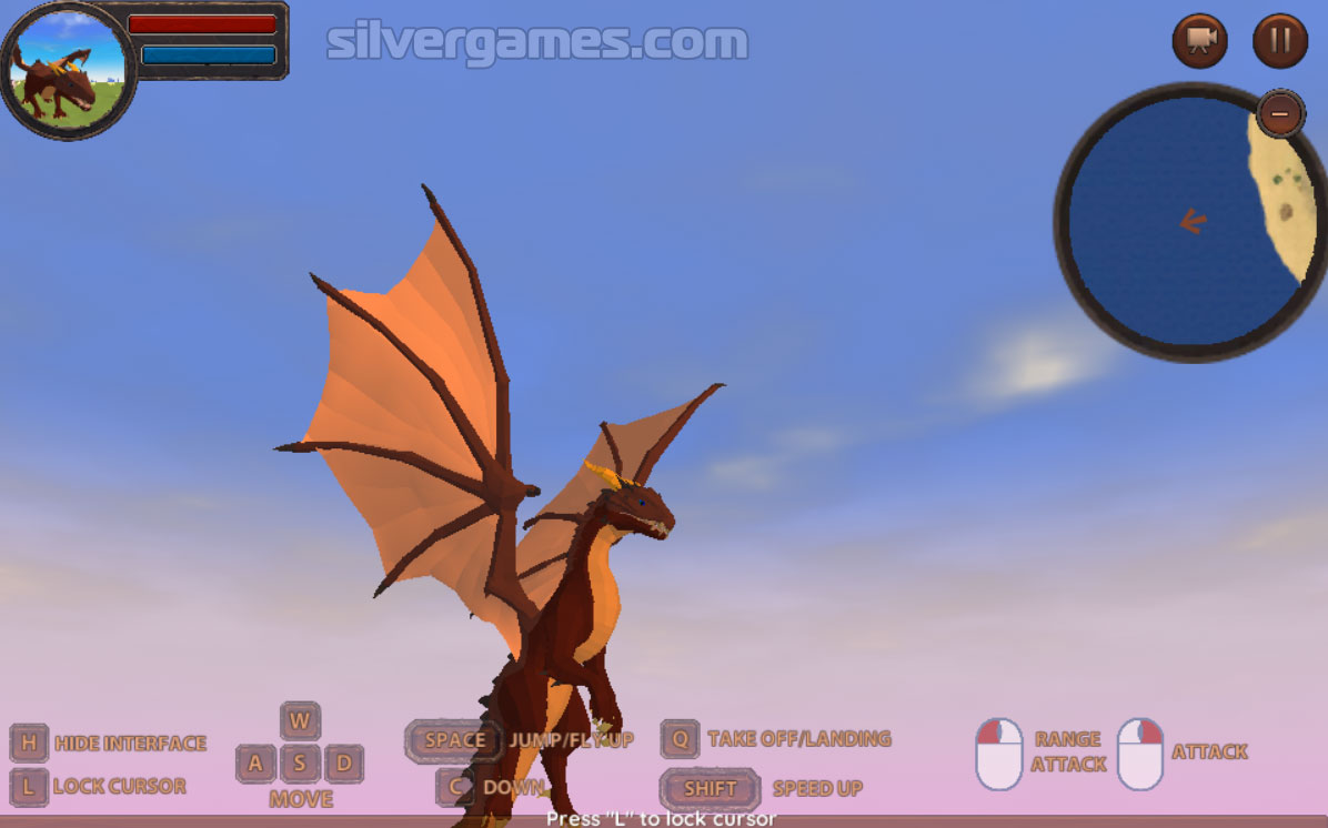 Dragon Simulator 3D em Jogos na Internet