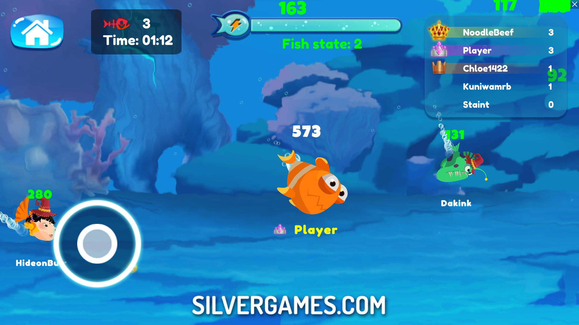 Eat The Fish IO - Играйте Онлайн на SilverGames 🕹️