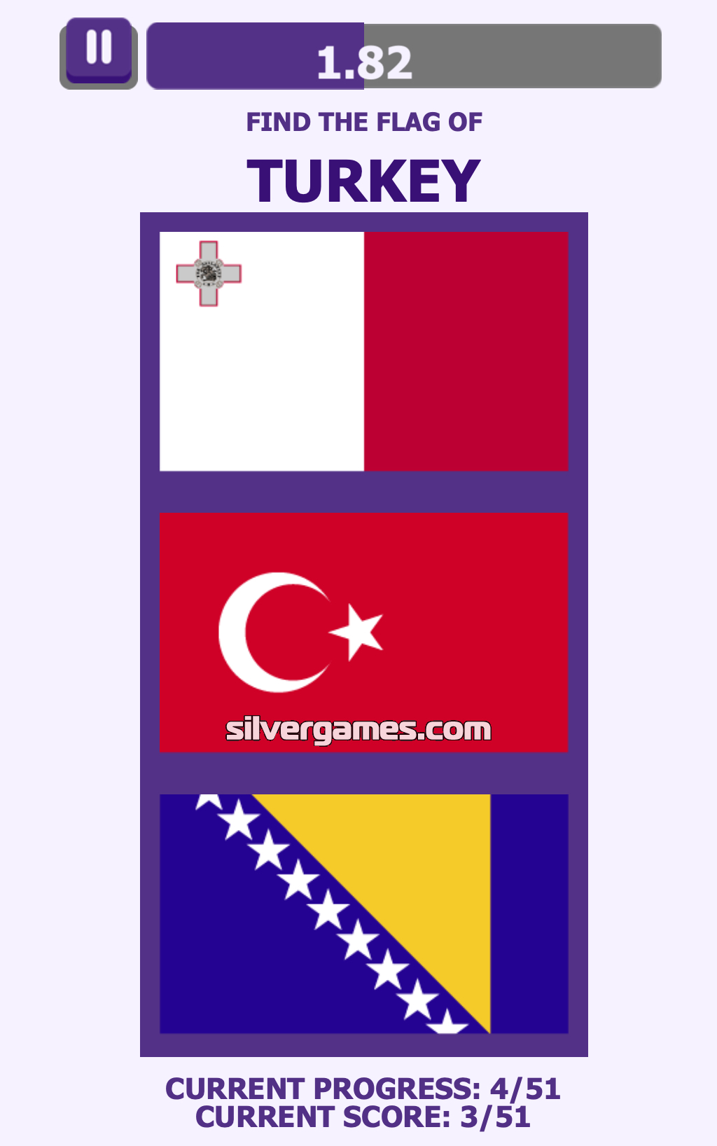 Questionário sobre Bandeiras da Europa - Jogue Online em SilverGames 🕹