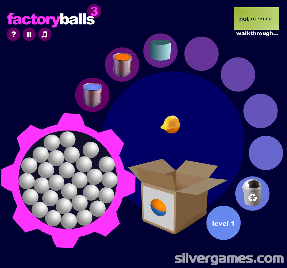 Jogos on line do site Poki - Parte 3 - Factory Balls Forever 