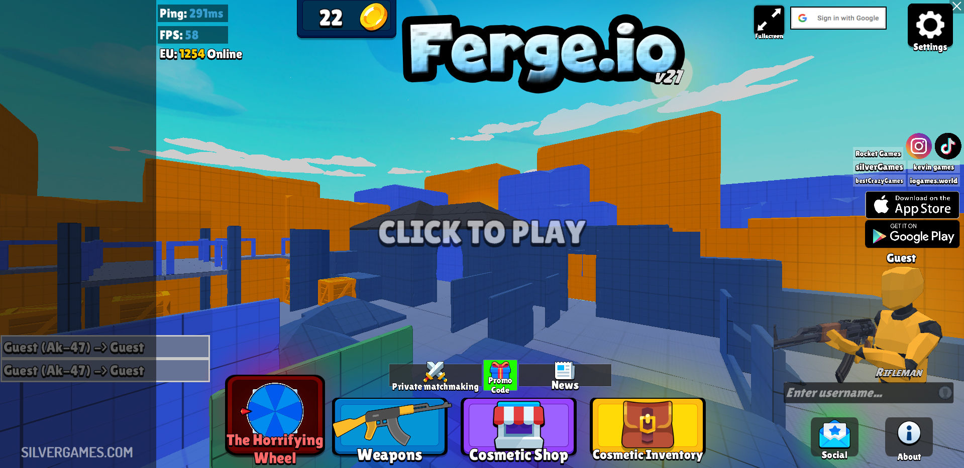 Ferge.io  FPS Multiplayer game – Nutwg Games