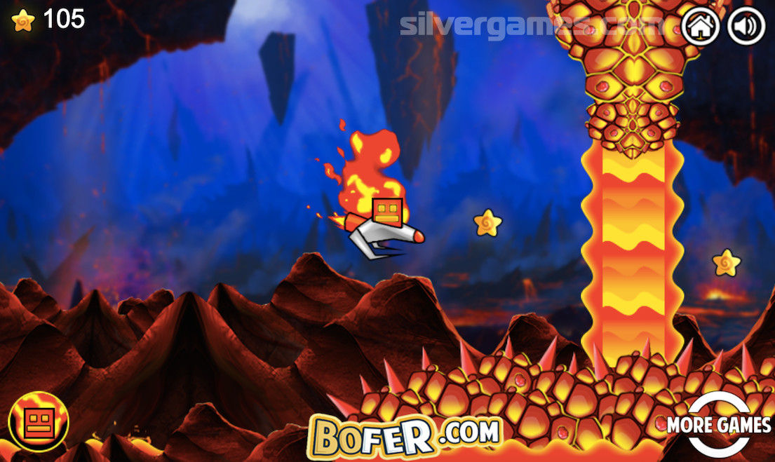 Jogo Fire and Water Geometry Dash no Jogos 360