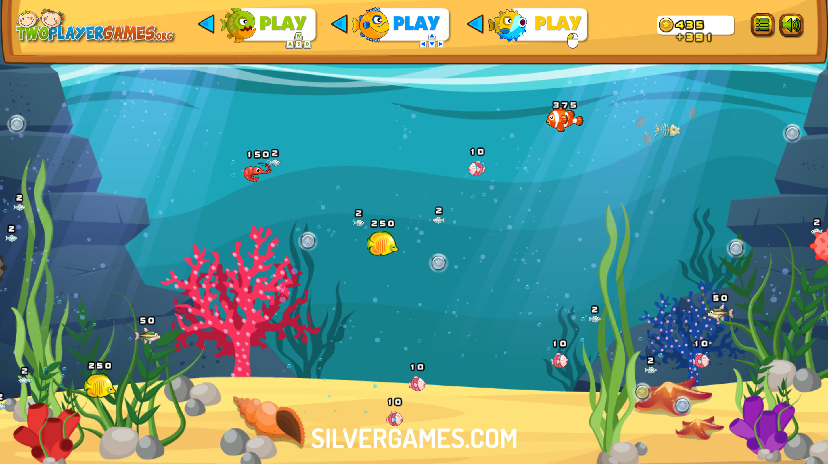 Eat Fish, Grow Big - Play Online on SilverGames 🕹️