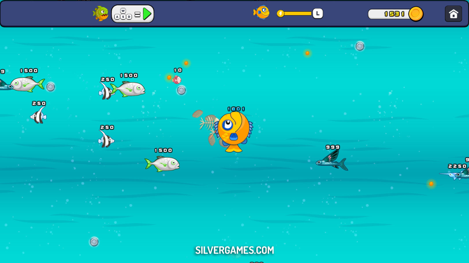 Fish Eat Grow Big - Play Online on SilverGames 🕹️