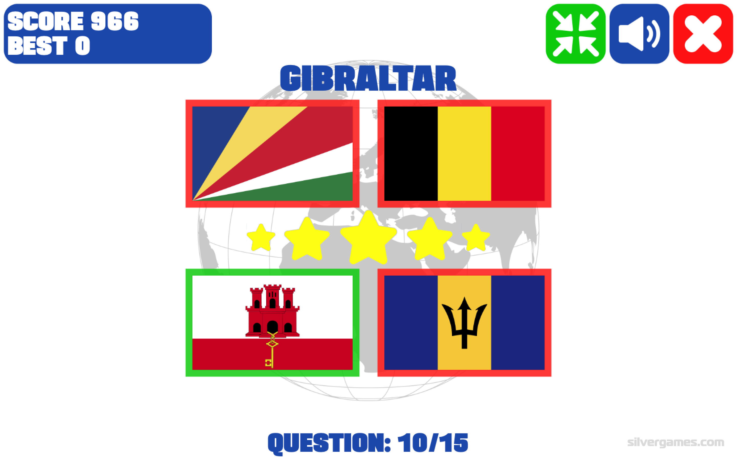 Click the 'P' Flags Quiz