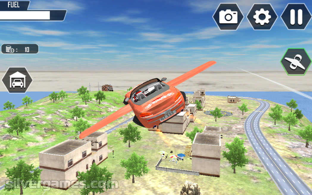 Flying Car Driving Simulator: Jogue online gratuitamente