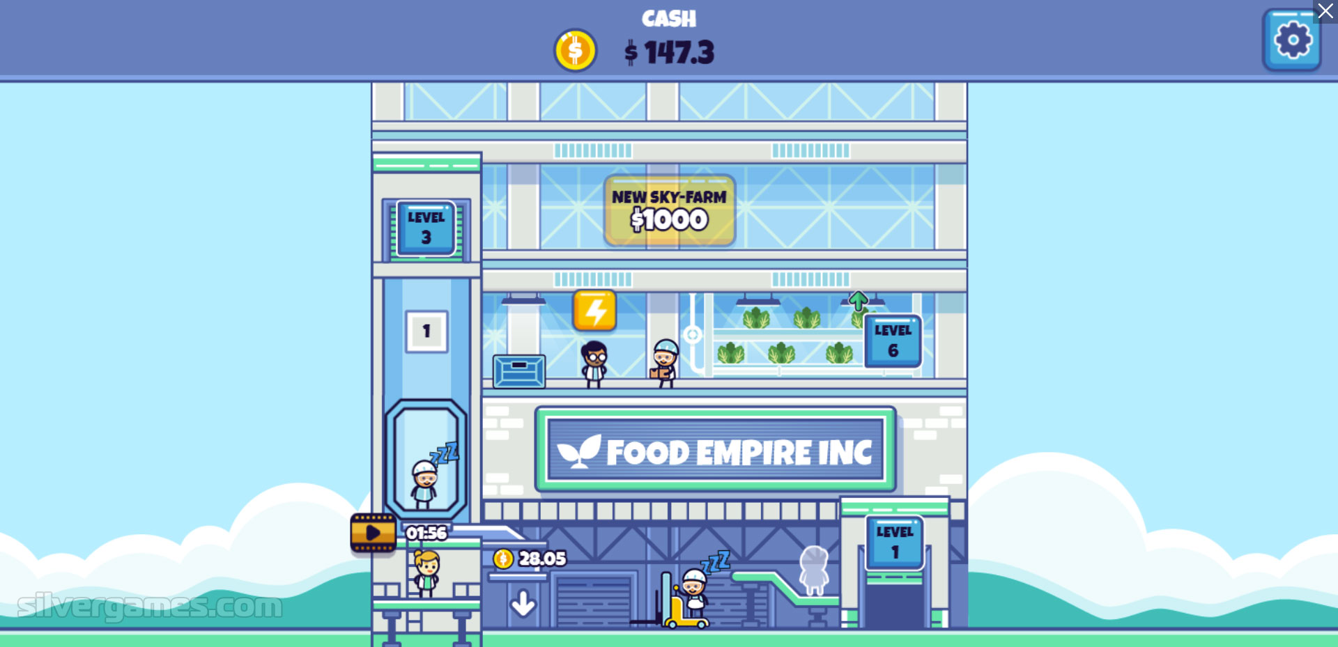 IDLE FOOD EMPIRE INC. jogo online gratuito em